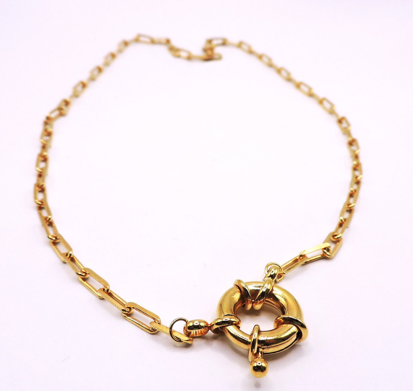 Necklace Gold-filled Fisherman's Clasp Chain.