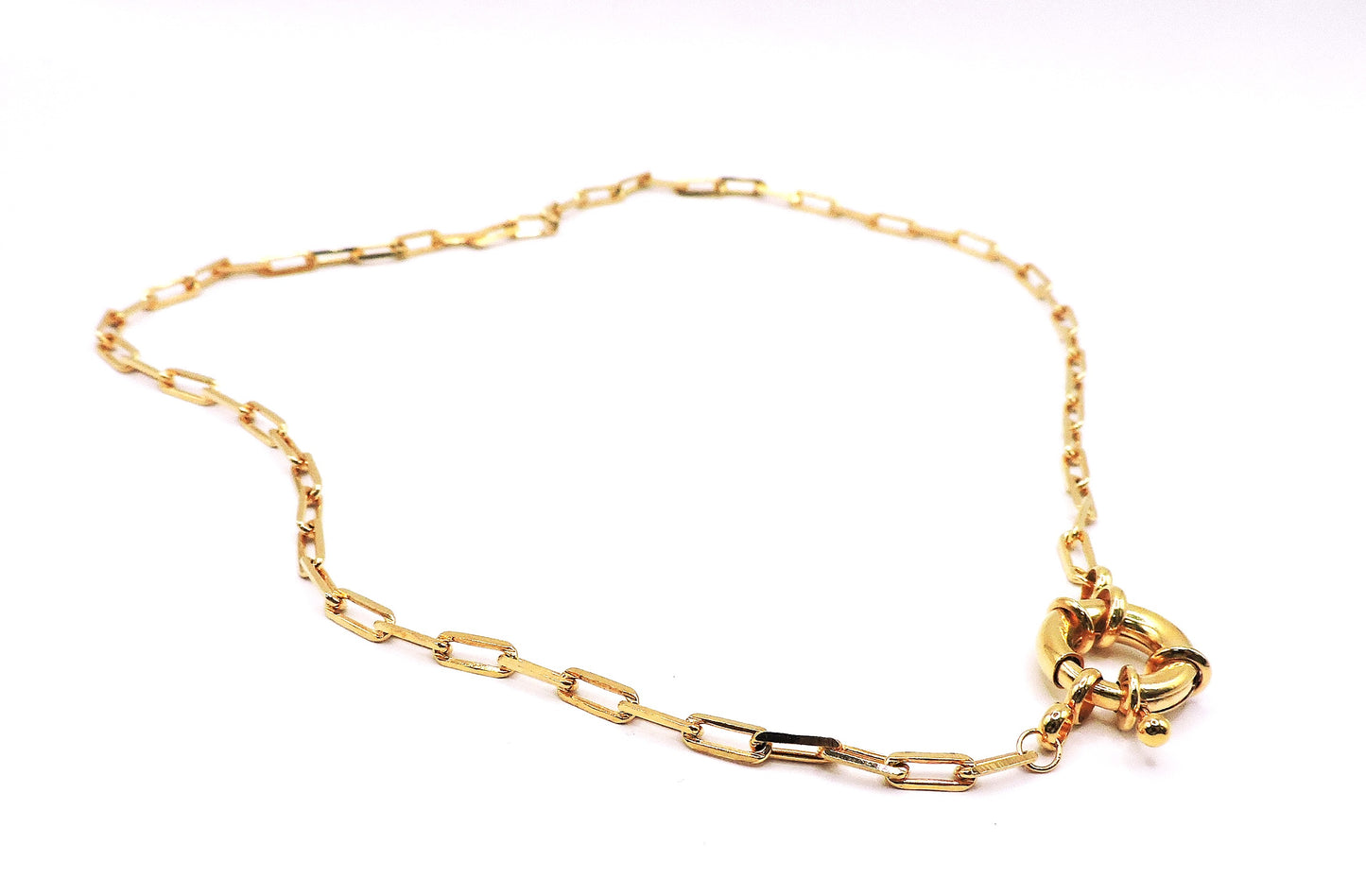 Necklace Gold-filled Fisherman's Clasp Chain.