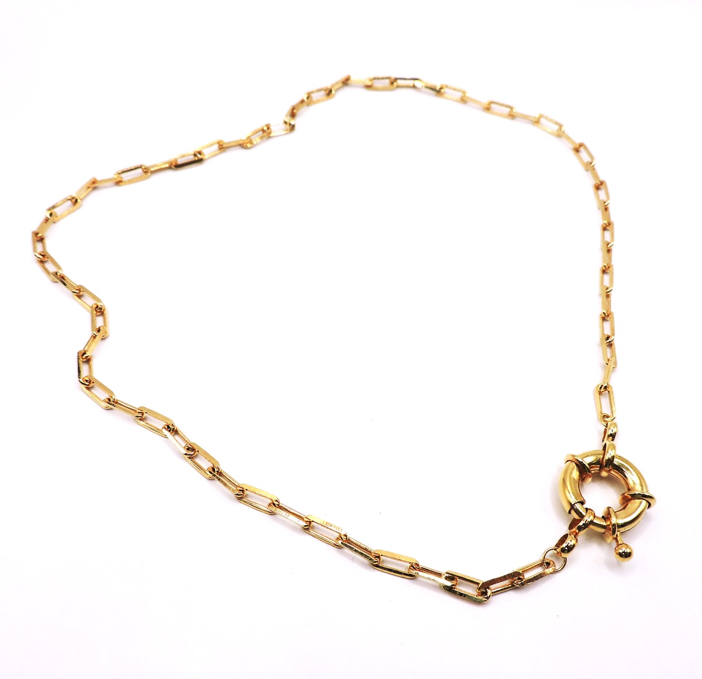 Necklace Gold-filled Fisherman's Clasp Chain.