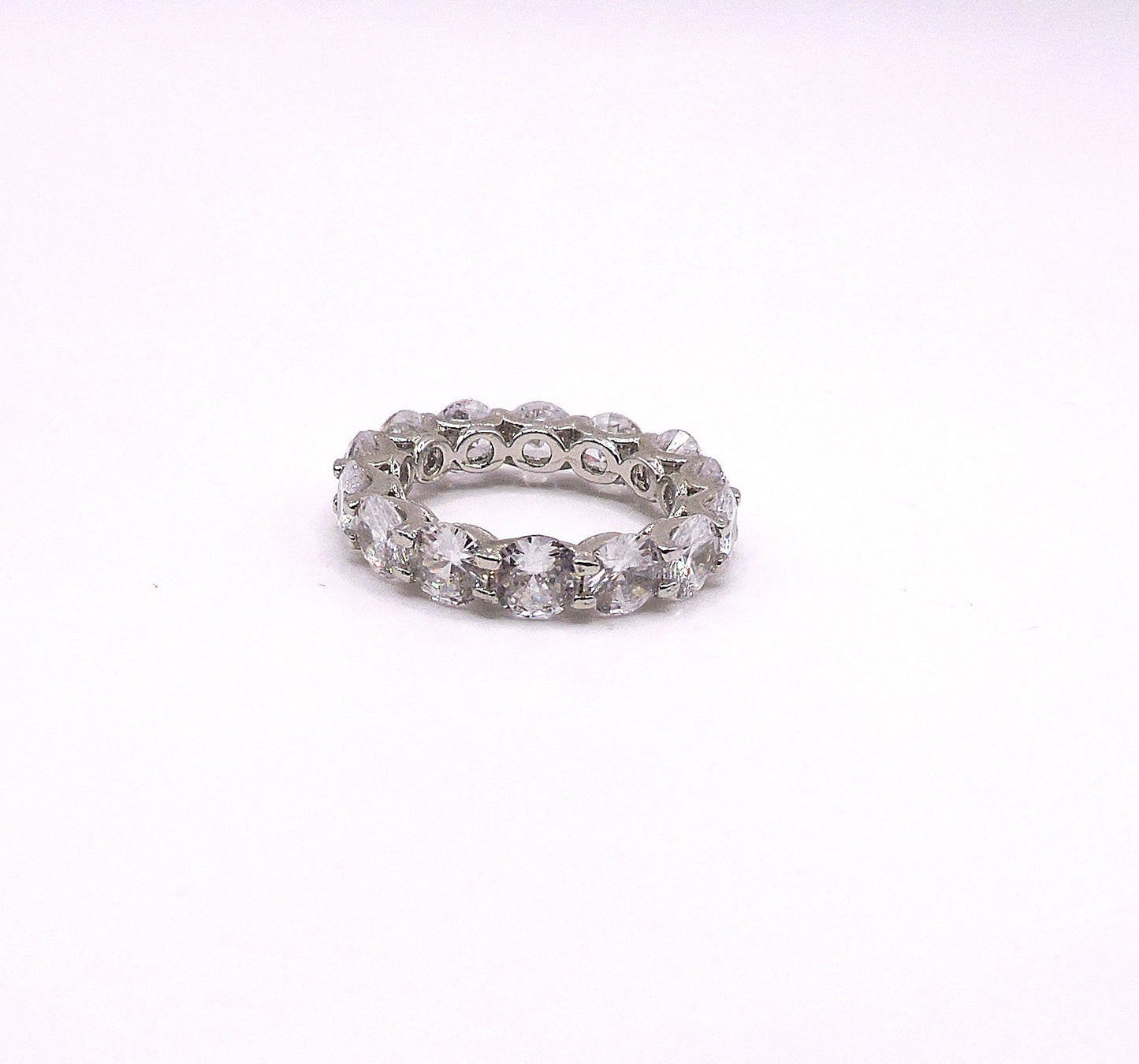 White Goldfilled Headband with Zircons. Size 6