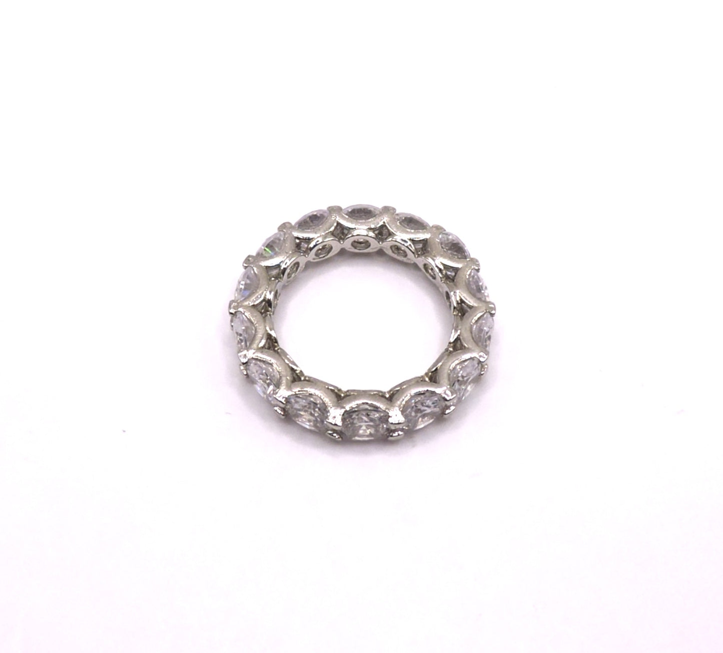White Goldfilled Headband with Zircons. Size 6