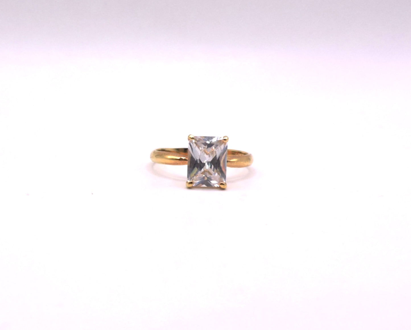 Goldfilled Square Solitaire 7/8