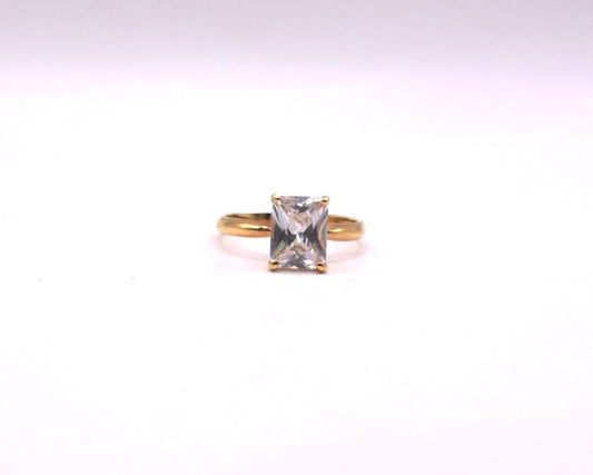 Goldfilled Square Solitaire 7/8