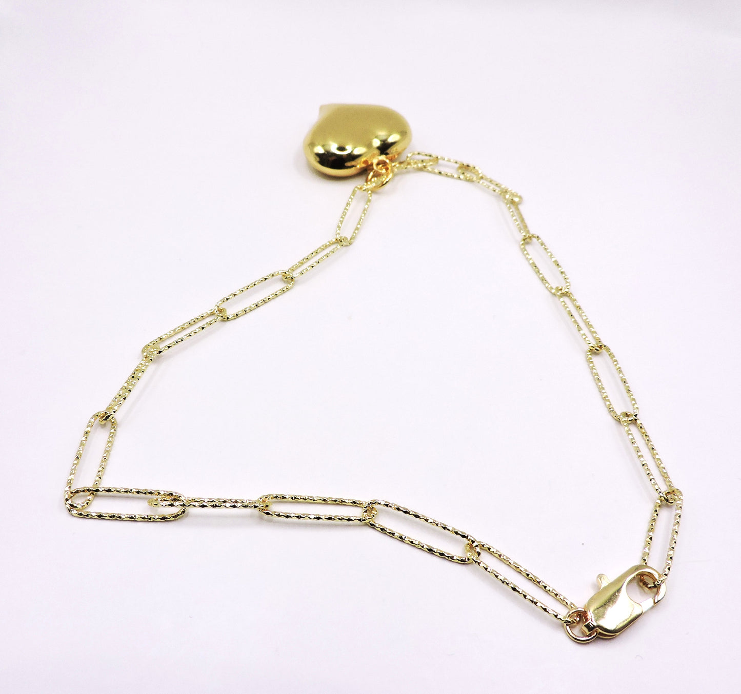 Gold-filled chain necklace with Heart.