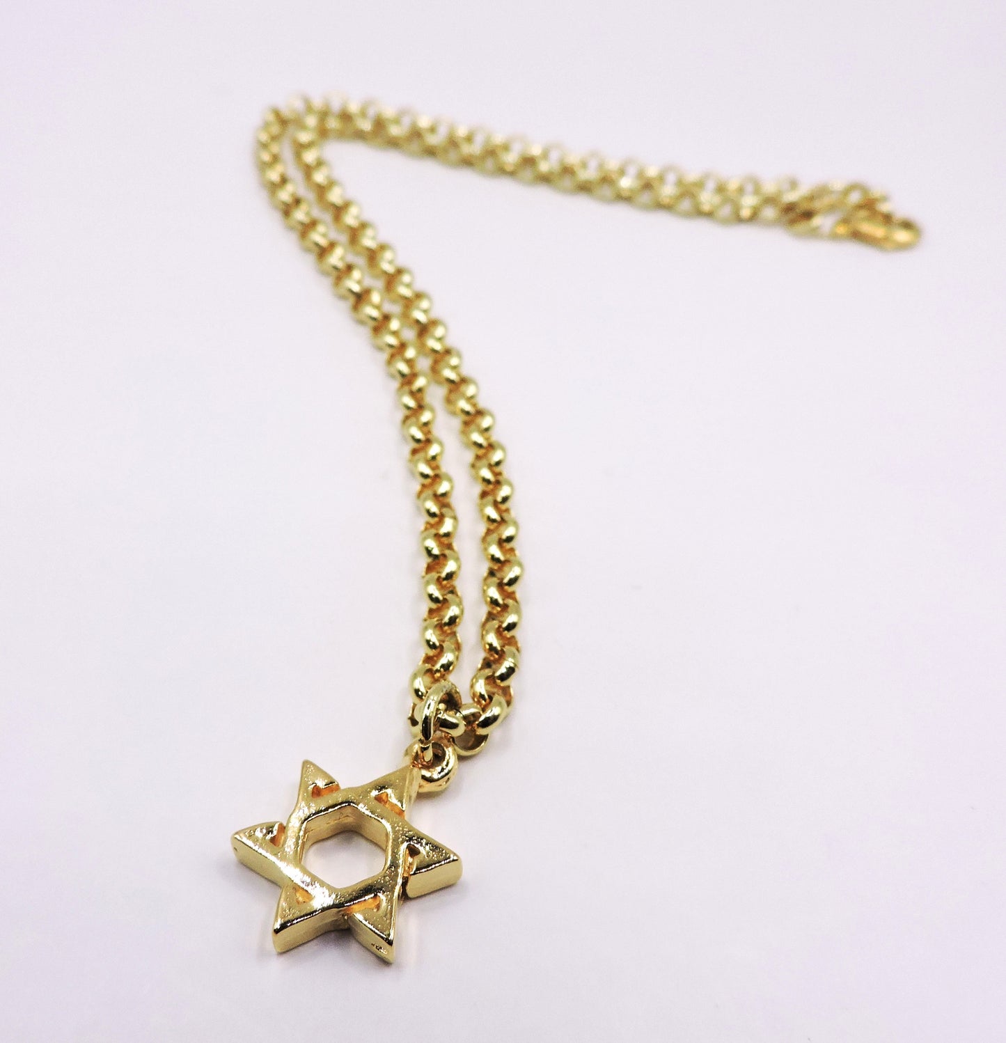 Gold-filled chain necklace with Star of David