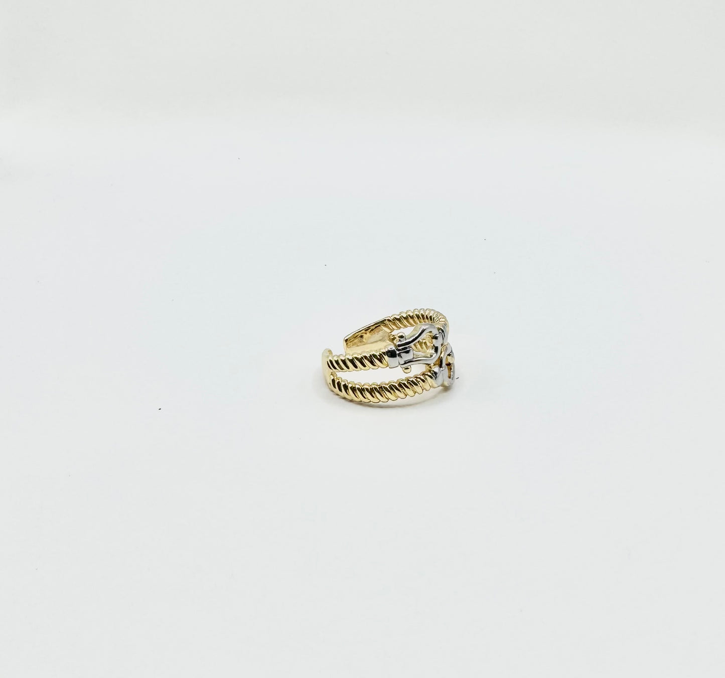Double Horseshoe Ring in Gold Filled.