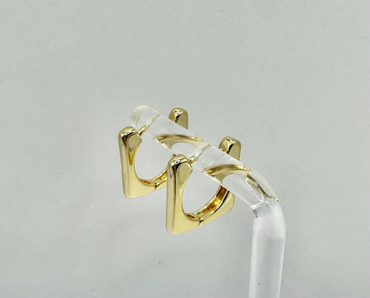 Square Gold Filled Earring